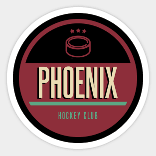 Phoenix retro hockey Sticker